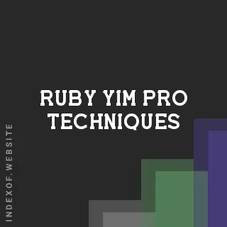 Ruby Yim Pro Techniques | Indexof