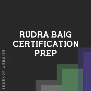 Rudra Baig Certification Prep | Indexof