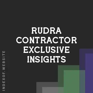 Rudra Contractor Exclusive Insights | Indexof