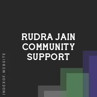 Rudra Jain Community Support | Indexof
