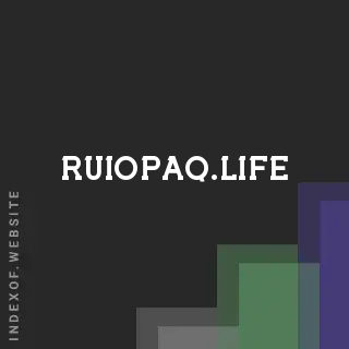 ruiopaq.life by Gudmundur Karadottir site -  Indexof