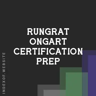 Rungrat Ongart Certification Prep | Indexof