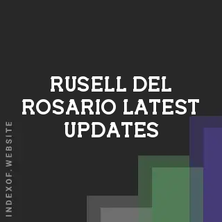 Rusell Del Rosario Latest Updates | Indexof
