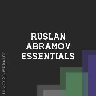 Ruslan Abramov Essentials | Indexof