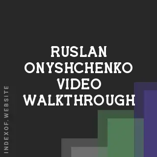 Ruslan Onyshchenko Video Walkthrough | Indexof