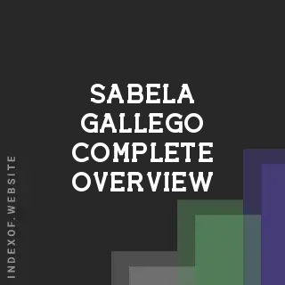 Sabela Gallego Complete Overview | Indexof