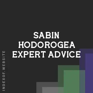 Sabin Hodorogea Expert Advice | Indexof