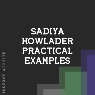 Sadiya Howlader Practical Examples | Indexof