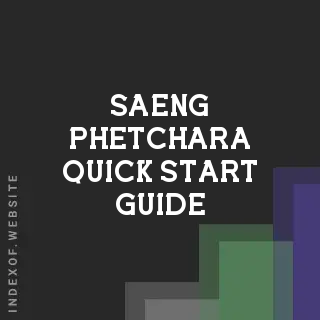 Saeng Phetchara Quick Start Guide | Indexof