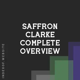 Saffron Clarke Complete Overview | Indexof