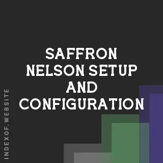 Saffron Nelson Setup and Configuration | Indexof