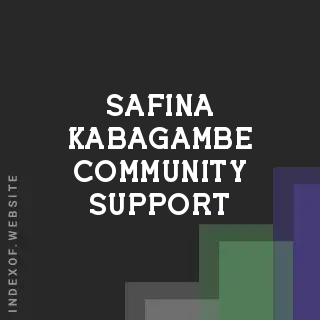 Safina Kabagambe Community Support | Indexof