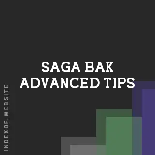 Saga Bak Advanced Tips | Indexof