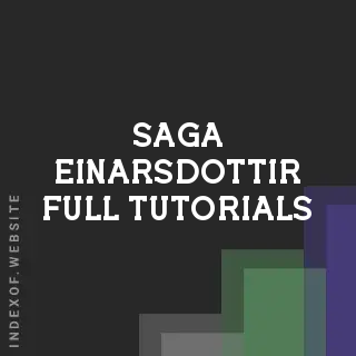 Saga Einarsdottir Full Tutorials | Indexof