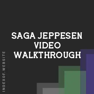 Saga Jeppesen Video Walkthrough | Indexof