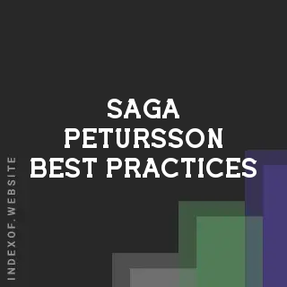 Saga Petursson Best Practices | Indexof