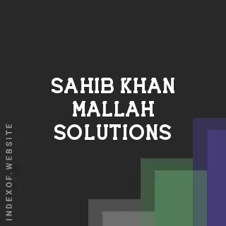 Sahib Khan Mallah Solutions | Indexof