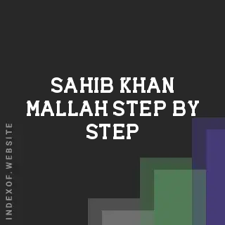 Sahib Khan Mallah Step-by-Step | Indexof