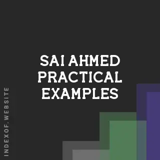 Sai Ahmed Practical Examples | Indexof