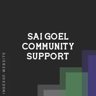 Sai Goel Community Support | Indexof