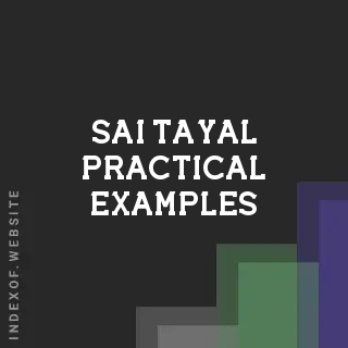 Sai Tayal Practical Examples | Indexof