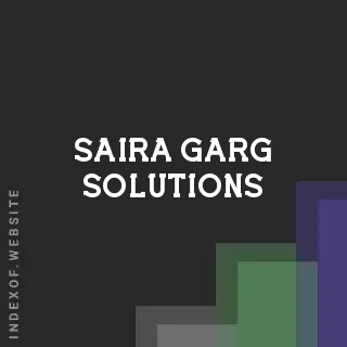 Saira Garg Solutions | Indexof