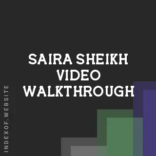 Saira Sheikh Video Walkthrough | Indexof