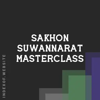 Sakhon Suwannarat Masterclass | Indexof