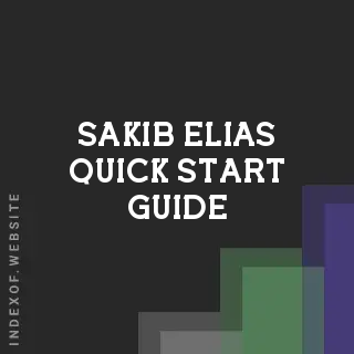 Sakib Elias Quick Start Guide | Indexof