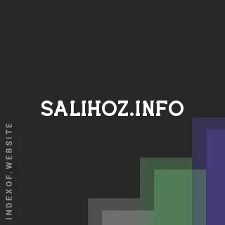 salihoz.info by Tasnim Amin site -  Indexof