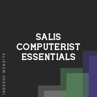 Salis Computerist Essentials | Indexof