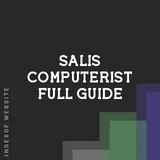 Salis Computerist Full Guide | Indexof