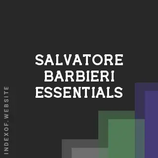 Salvatore Barbieri Essentials | Indexof