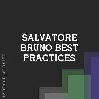 Salvatore Bruno Best Practices | Indexof