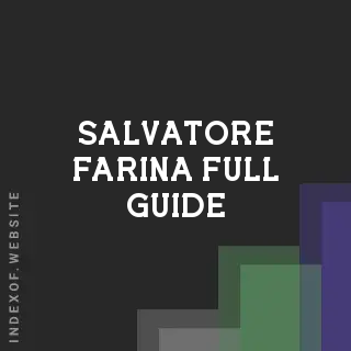 Salvatore Farina Full Guide | Indexof