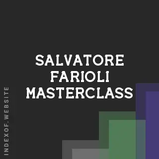 Salvatore Farioli Masterclass | Indexof