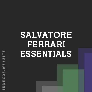 Salvatore Ferrari Essentials | Indexof