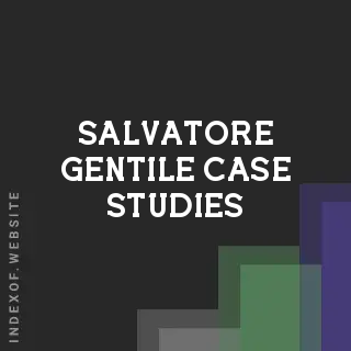 Salvatore Gentile Case Studies | Indexof