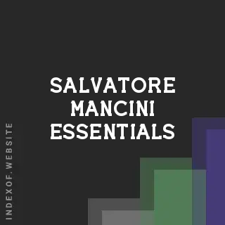 Salvatore Mancini Essentials | Indexof