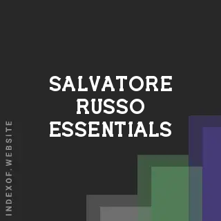Salvatore Russo Essentials | Indexof