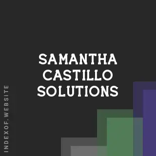 Samantha Castillo Solutions | Indexof