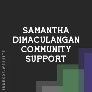 Samantha Dimaculangan Community Support | Indexof