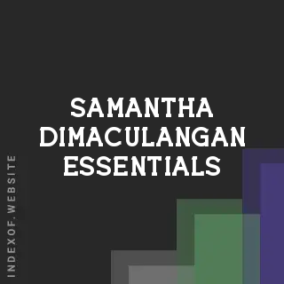 Samantha Dimaculangan Essentials | Indexof