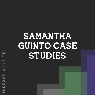 Samantha Guinto Case Studies | Indexof