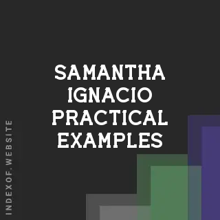 Samantha Ignacio Practical Examples | Indexof