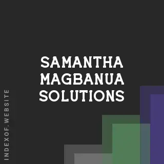 Samantha Magbanua Solutions | Indexof