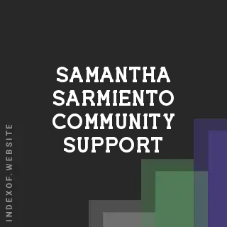 Samantha Sarmiento Community Support | Indexof