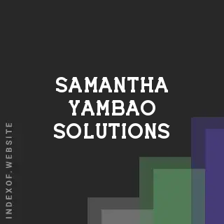 Samantha Yambao Solutions | Indexof