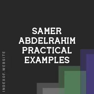Samer Abdelrahim Practical Examples | Indexof