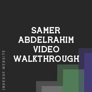 Samer Abdelrahim Video Walkthrough | Indexof